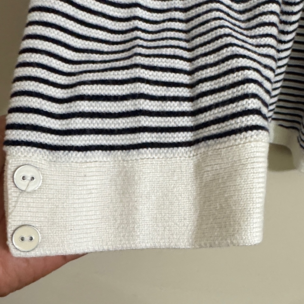 Talbots Plus Size Striped V-Neck Sweater size 2X Business Casual Preppy Fall - Picture 4 of 10